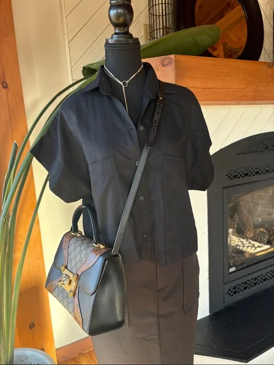 Linen Button Down Top - Picture 9 of 9